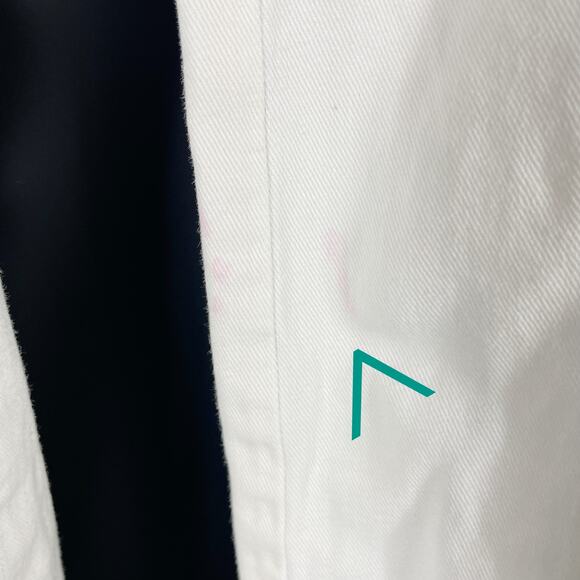 Hudson High-Rise‎ Welt Pocket Cargo Wide Leg Jean White Sz 24 - Picture 9 of 15